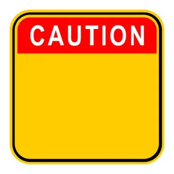 Sticker Caution Safety Sign Stock-Illustration