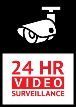 Sticker cctv Illustrazione stock