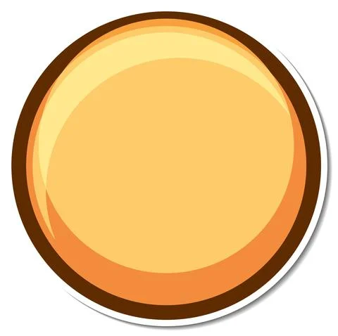 Sticker circle shape on white background 스톡 일러스트