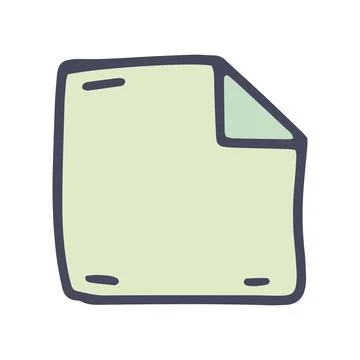 Sticker color vector doodle simple icon design Illustrazione stock