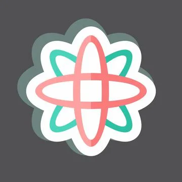 Sticker Data Science. suitable for data analytics symbol. simple design edita 스톡 일러스트