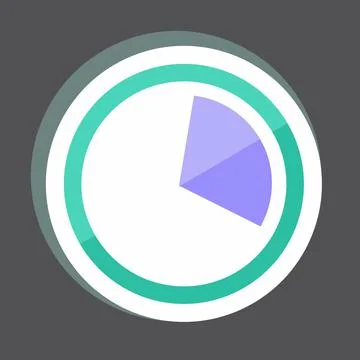 Sticker Data Usage. suitable for Mobile Apps symbol. simple design editable.  Stock Illustration