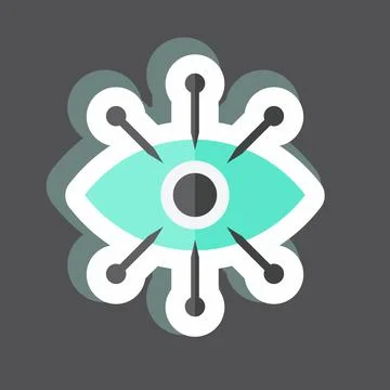 Sticker Data Visualization. suitable for data analytics symbol. simple design 스톡 일러스트