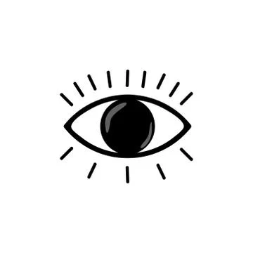 Sticker design eye catching this vector isolated on white background Stock Illustration