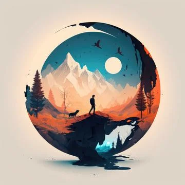 Sticker design Stock Illustration