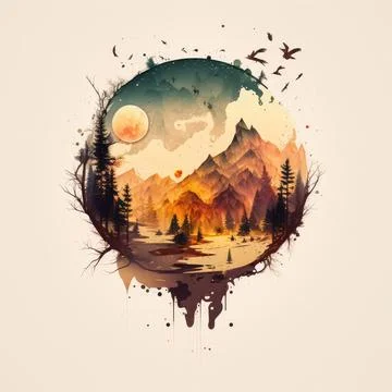 Sticker design Stock Illustration