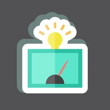 Sticker Detection of Regularitie. suitable for data analytics symbol. simple  Stock Illustration