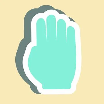 Sticker Drag Window - Simple illustration,Editable stroke Illustrazione stock
