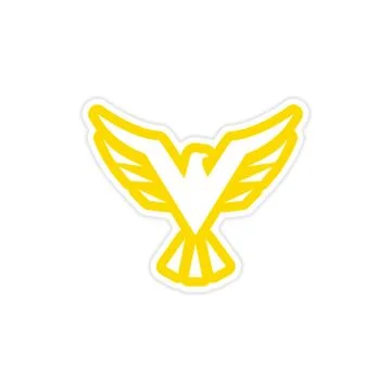 Sticker eagle Illustrazione stock