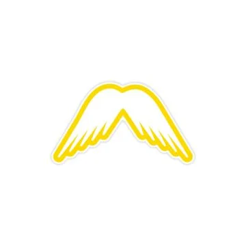 Sticker Eagle Wings Stock Illustration