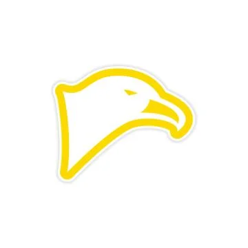 Sticker eagle's head Illustration