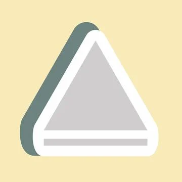 Sticker Eject - Color Mate Style - Simple illustration,Editable stroke Stock Illustration
