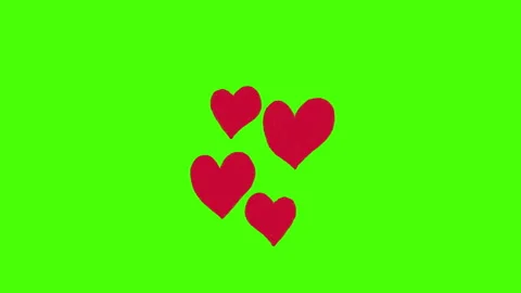 Sticker element doodle heart shape looping animation in scribble style for de Stock Footage 265403218
