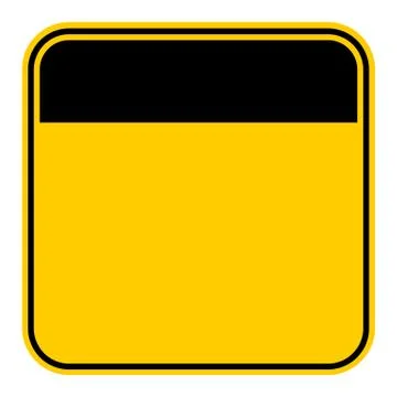 Sticker Empty Safety Sign Illustrazione stock