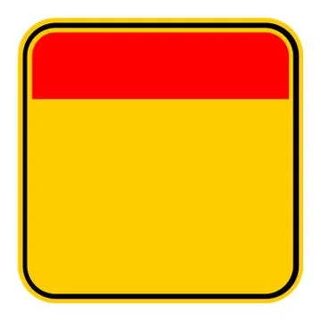 Sticker Empty Safety Sign Stock-Illustration