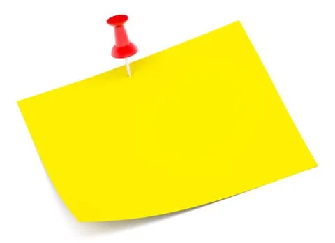 Sticker fasten with pin Stock Illustration