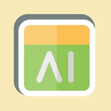 Sticker Feedback. related to Artificial Intelligence symbol 库存插图