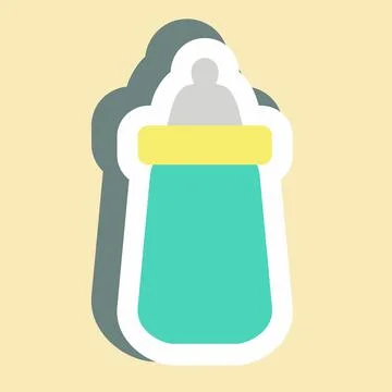Sticker Feeder 2 - Simple illustration 스톡 일러스트