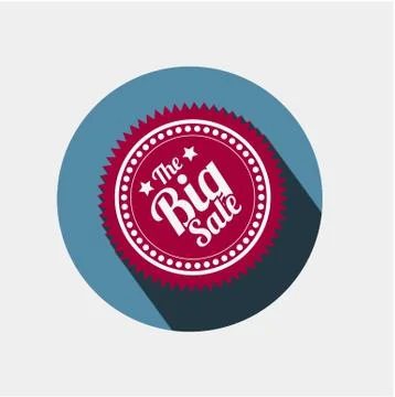 Sticker in flat style Stock Illustration