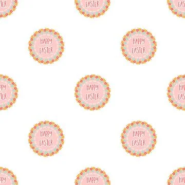 Sticker happy Easter. Easter single icon in cartoon style vector symbol stock Illustrazione stock