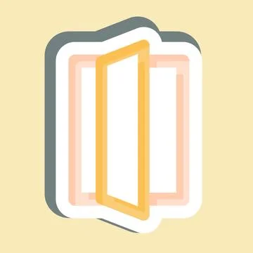 Sticker Highest Quality Windows. related to Green House symbol. design editab Stock Illustration