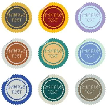 Sticker Stock Illustration