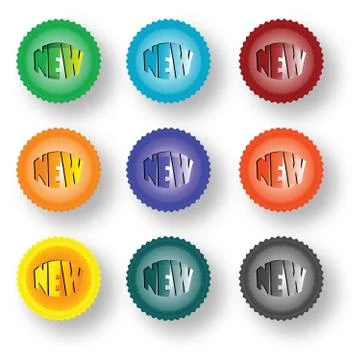 Sticker Stock Illustration