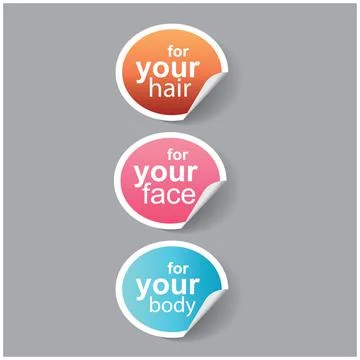 Sticker Stock Illustration