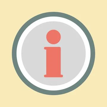 Sticker Information - Simple illustration,Editable stroke Stock Illustration
