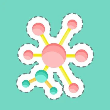 Sticker line cut Q-Learning. related to Machine Learning symbol. simple des.. Stock Illustration