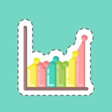 Sticker line cut Sample Data. related to Machine Learning symbol. simple de.. 库存插图