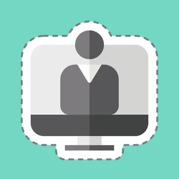 Sticker line cut user Acceptance Test. related to Business Analysis symbol... Stock-Illustration