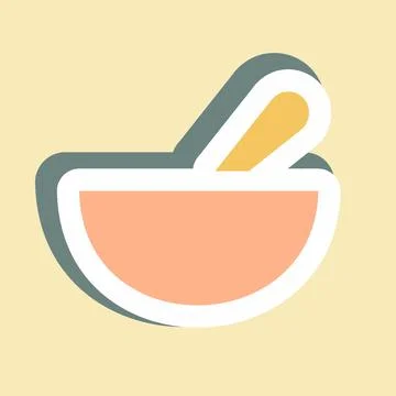 Sticker Mask - Simple illustration, Editable stroke. 스톡 일러스트