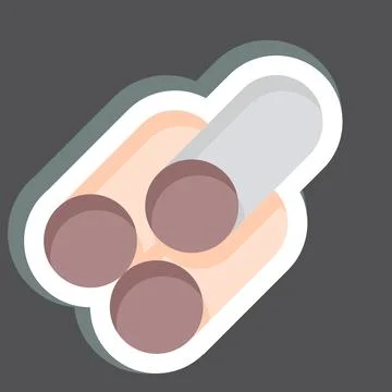Sticker Material. related to Building Material symbol. simple design editab.. Stock Illustration