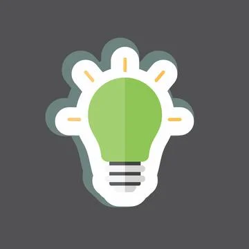 Sticker Merging Ideas. suitable for Programming symbol. simple design editabl Illustrazione stock