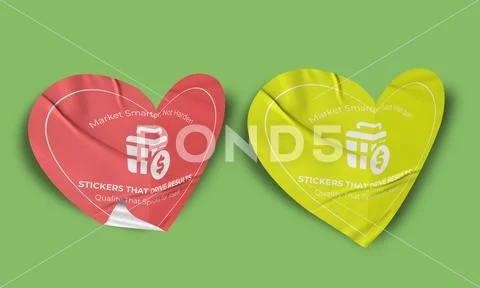 Sticker Mockup Design Template 47 V29 3 Modello PSD