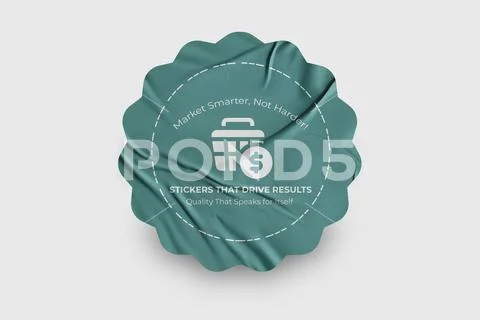Sticker Mockup Design Template 47 V1 1 PSD Template