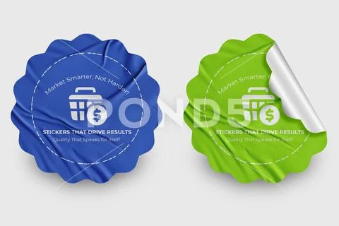 Sticker Mockup Design Template 47 V1 PSD Template