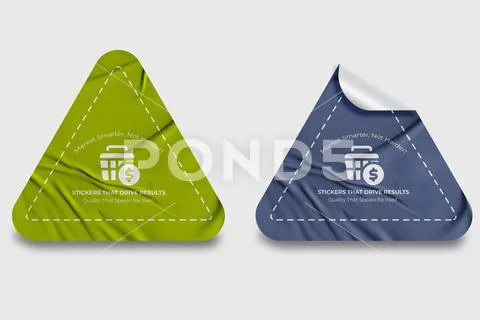 Sticker Mockup PSD Template 8 V1 PSD Template