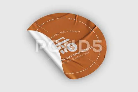 Sticker Mockup PSD Template 8 V1 PSD Template