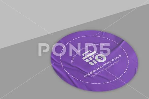 Sticker Mockup PSD Template 8 V1 PSD 템플릿