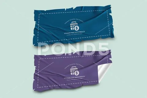 Sticker Mockup PSD Template 8 V1 PSD Template