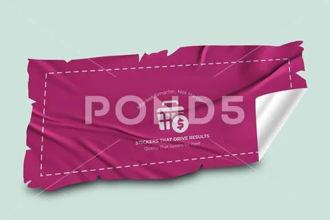 Sticker Mockup PSD Template 8 V1 PSD Template
