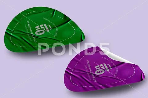 Sticker Mockup PSD Template 8 V1 PSD Template