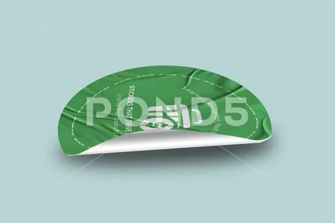 Sticker Mockup PSD Template 8 V1 PSD Template