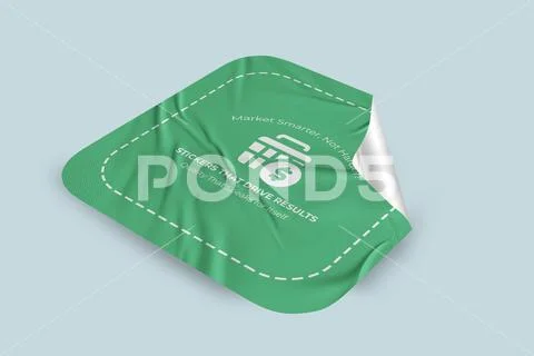 Sticker Mockup PSD Template 8 V1 PSD Template