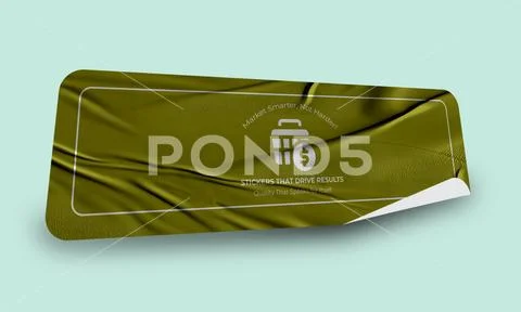 Sticker Mockup PSD Template 8 V1 PSD Template
