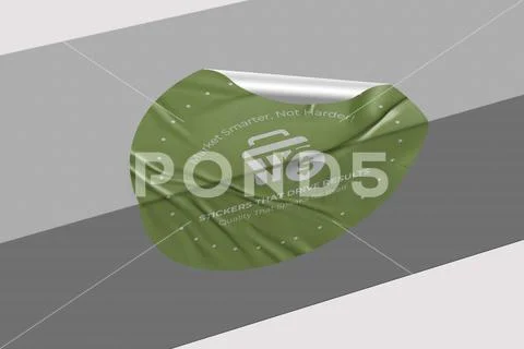 Sticker Mockup PSD Template 8 V1 PSD Template