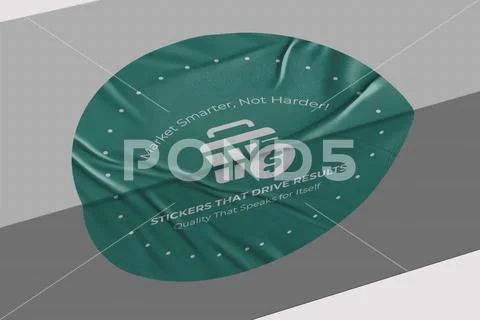 Sticker Mockup PSD Template 8 V1 PSD Template
