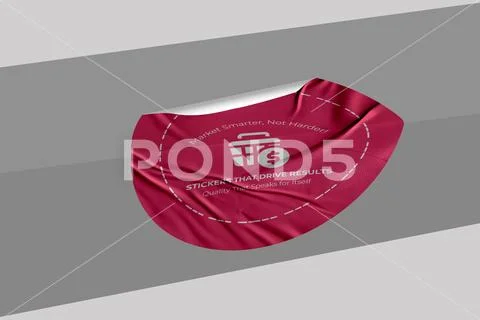 Sticker Mockup PSD Template 8 V1 PSD 템플릿